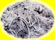 Vélo dans la neige